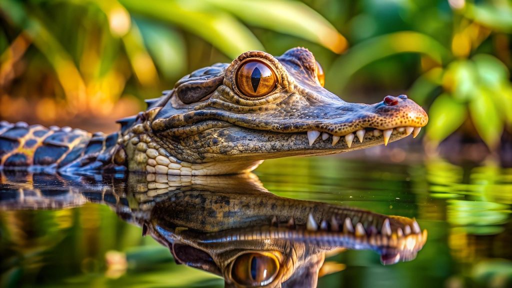 ai generated, alligator, crocodile, caiman, reptile, art, character, cute, nature, animal